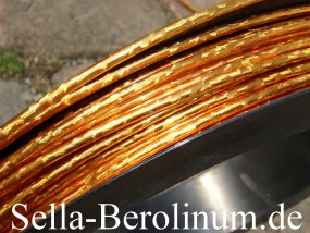 2,5 m Bremszug Hülle 5 mm Gold / Glitter